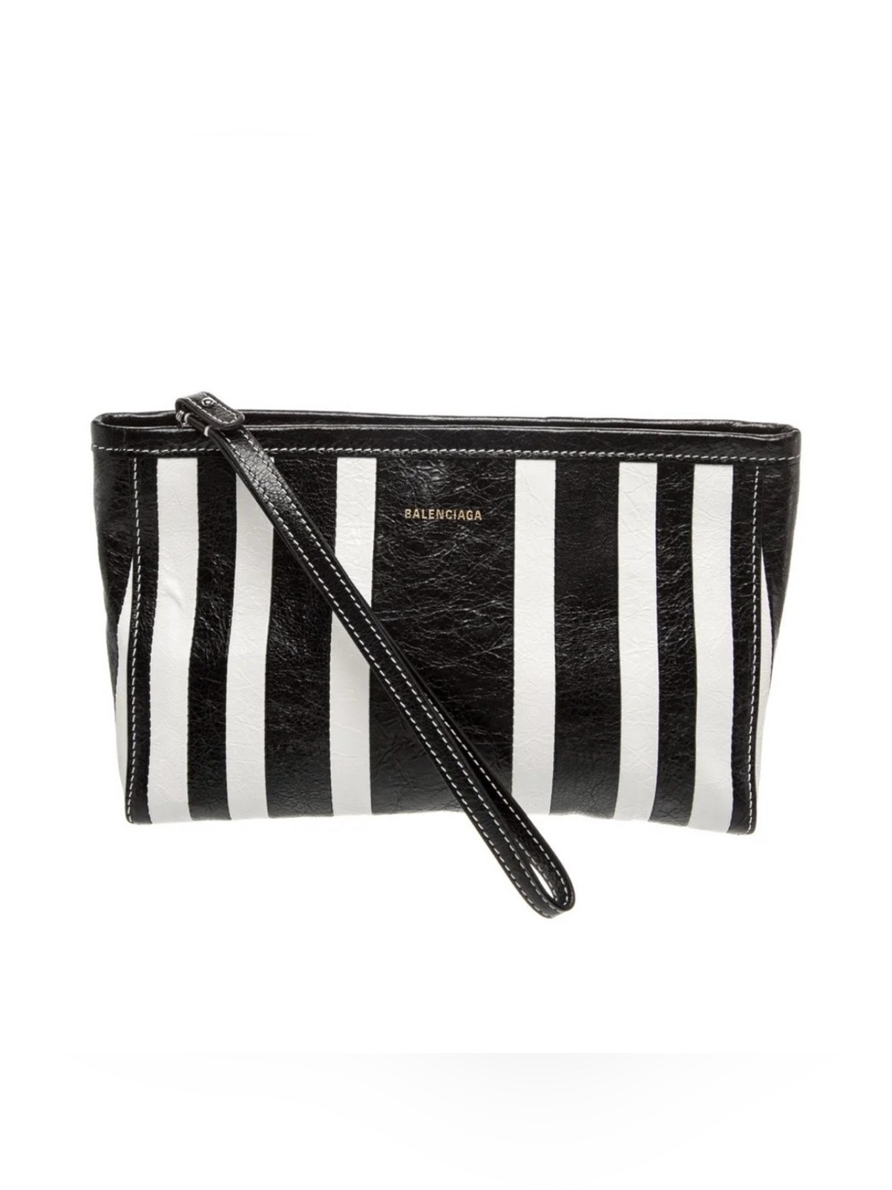 Balenciaga Stripes Barbes Clutch